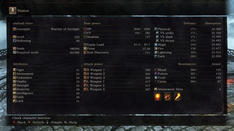 Dark Souls 3 Build Calculator .